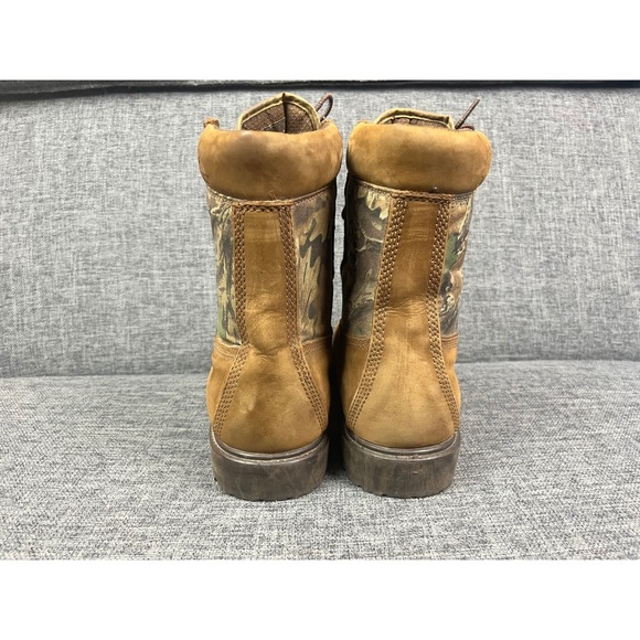 Rocky 722 Mens Brown Camo Leather Thinsulate Ultra Hunting Boots Size 9 MW